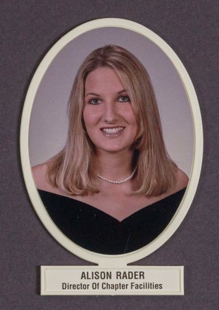 Beta Omega Chapter Composite Detail, Alison Rader, 1999-2000