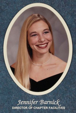 Beta Omega Chapter Composite Detail, Jennifer Barnick, 2000-2001