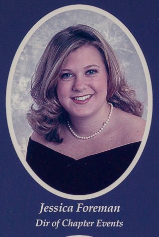 Beta Omega Chapter Composite Detail, Jessica Foreman, 2001-2002