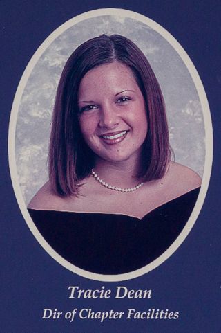 Beta Omega Chapter Composite Detail, Tracie Dean, 2001-2002