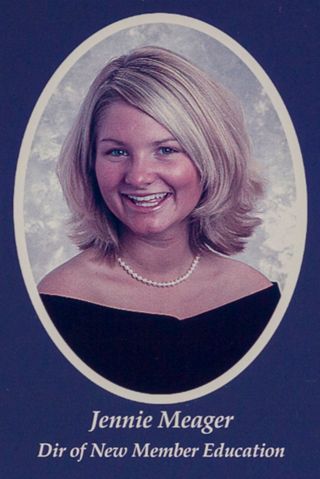 Beta Omega Chapter Composite Detail, Jennie Meager, 2001-2002