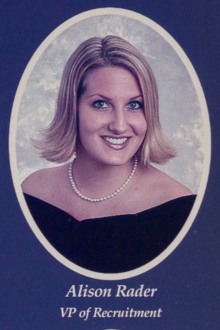 Beta Omega Chapter Composite Detail, Alison Rader, 2001-2002