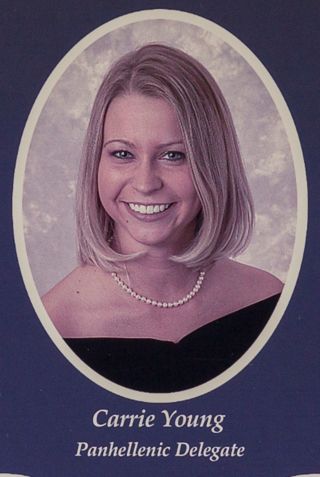 Beta Omega Chapter Composite Detail, Carrie Young, 2002-2003