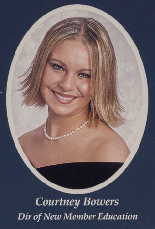Beta Omega Chapter Composite Detail, Courtney Bowers, 2003-2004