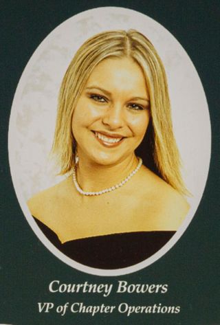 Beta Omega Chapter Composite Detail, Courtney Bowers, 2004-2005