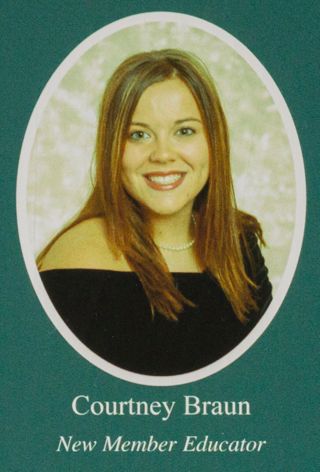 Beta Omega Chapter Composite Detail, Courtney Braun, 2005-2006