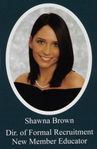 Beta Omega Chapter Composite Detail, Shawna Brown, 2008-2009