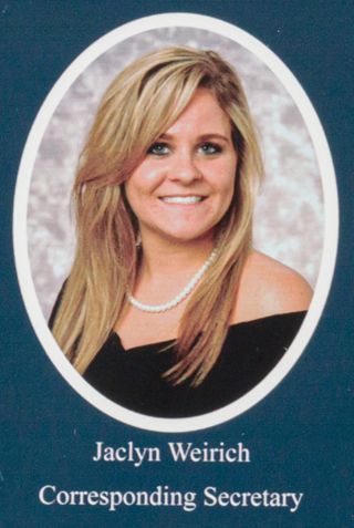 Beta Omega Chapter Composite Detail, Jaclyn Weirich, 2009-2010