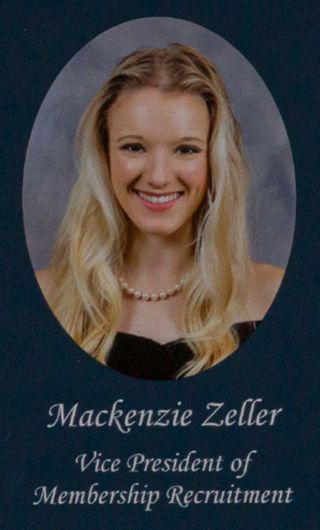 Beta Omega Chapter Composite Detail, Mackenzie Zeller, 2018