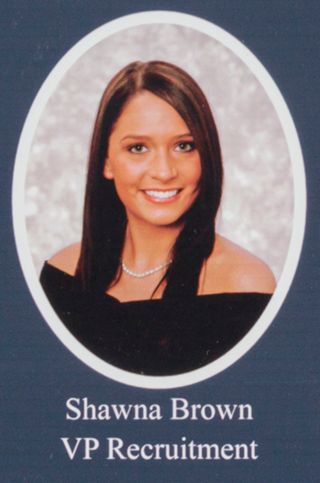 Beta Omega Chapter Composite Detail, Shawna Brown, 2007-2008
