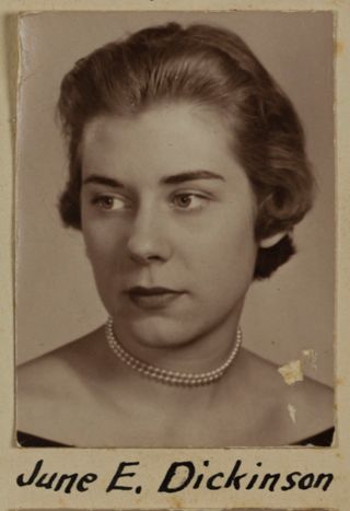 Beta Omega Chapter Composite Detail, June E. Dickinson, 1955