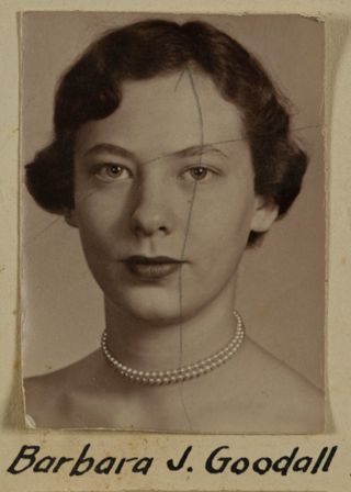 Beta Omega Chapter Composite Detail, Barbara J. Goodall, 1955