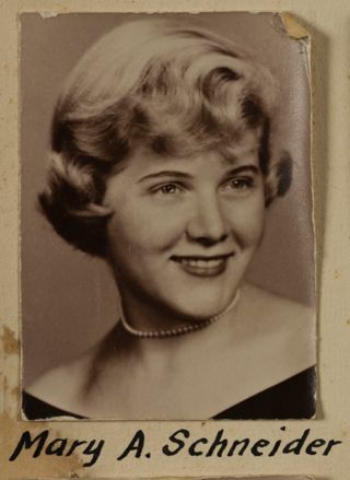 Beta Omega Chapter Composite Detail, Mary A. Schneider, 1955