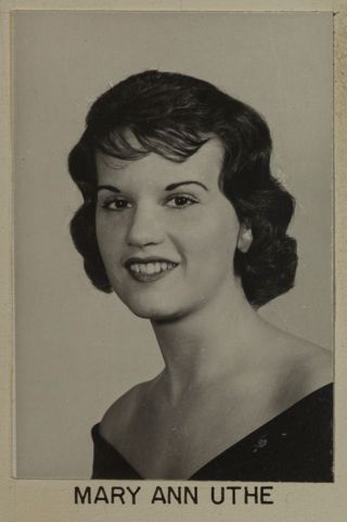 Beta Omega Chapter Composite Detail, Mary Ann Uthe, 1961