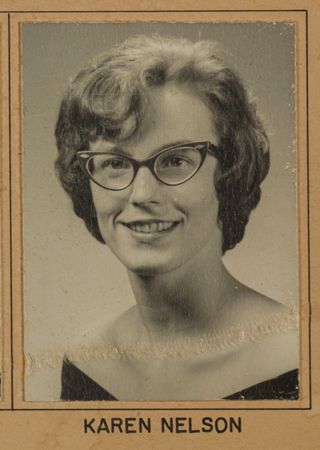 Beta Omega Chapter Composite Detail, Karen Nelson, 1963