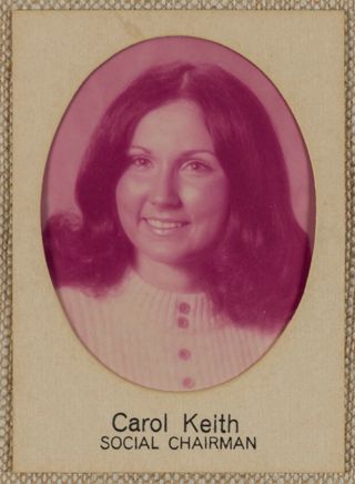 Beta Omega Chapter Composite Detail, Carol Keith, 1971-1972