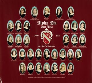 Iota Beta Chapter Composite Photograph, 2000-2001