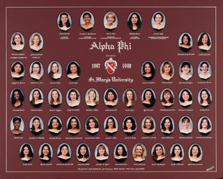 Iota Beta Chapter Composite Photograph, 1997-1998