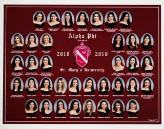 Iota Beta Chapter Composite Photograph, 2018-2019