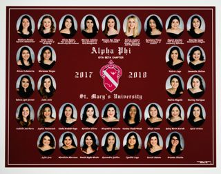 Iota Beta Chapter Composite Photograph, 2017-2018