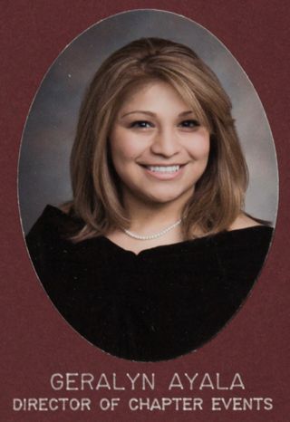 Iota Beta Chapter Composite Detail, Geralyn Ayala, 2008-2009