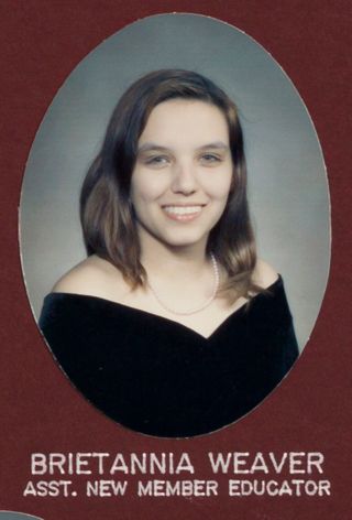 Iota Beta Chapter Composite Detail, Brietannia Weaver, 2005