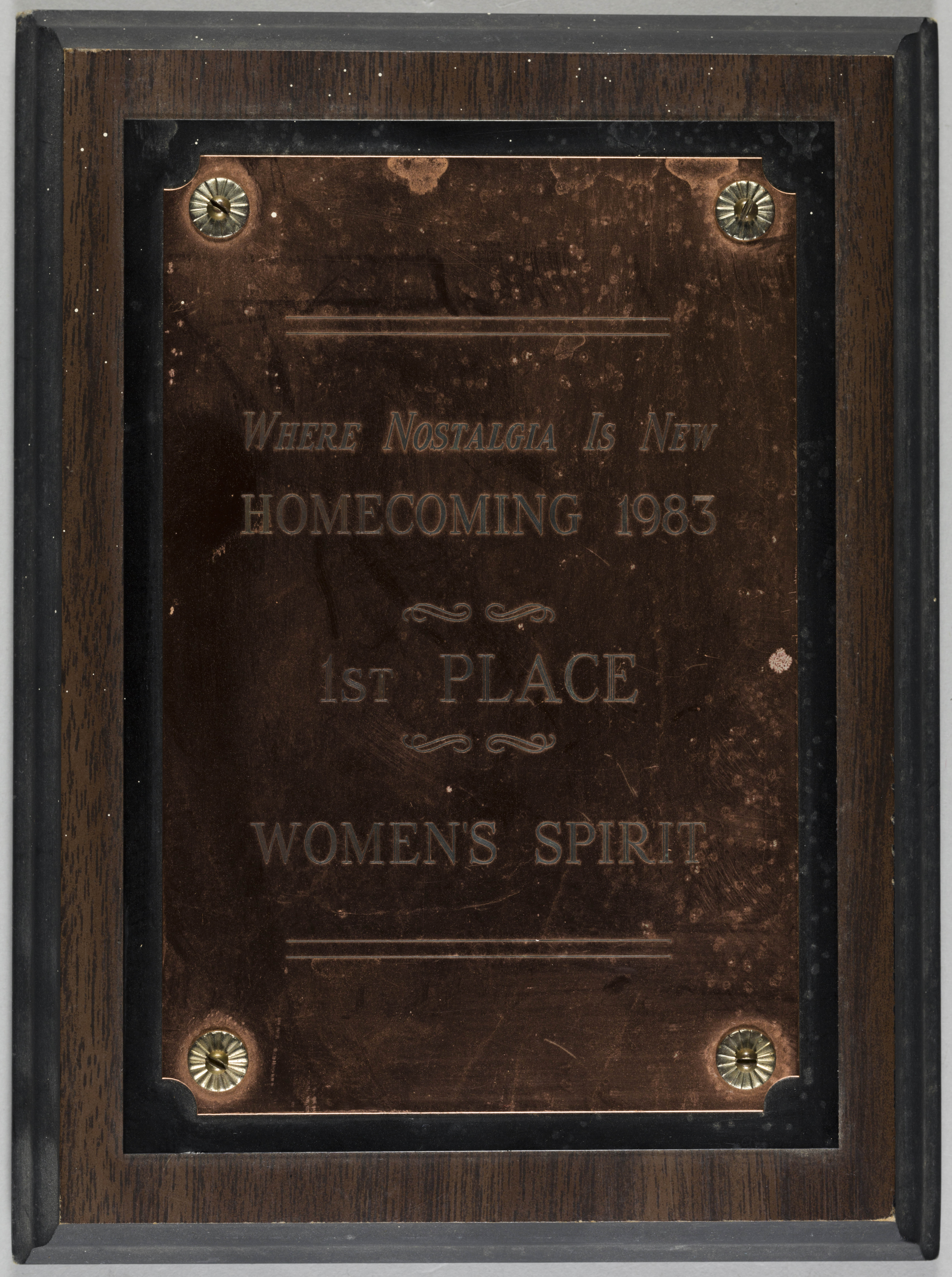 Women's Spirit First Place Award