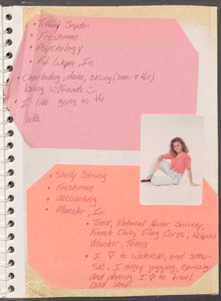 Epsilon Beta Chapter New Member Scrapbook, 1991-1992, Page 13