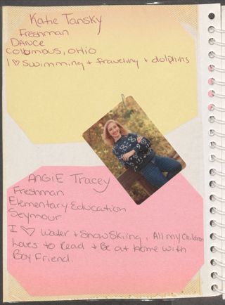 Epsilon Beta Chapter New Member Scrapbook, 1991-1992, Page 14