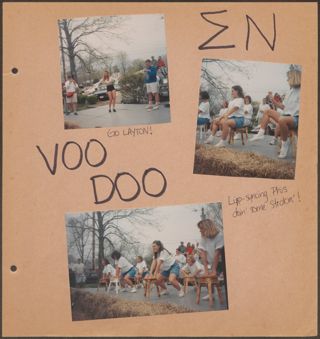 Epsilon Beta Chapter Scrapbook, 1993-1994, Page 13