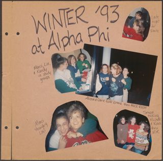Epsilon Beta Chapter Scrapbook, 1993-1994, Page 21