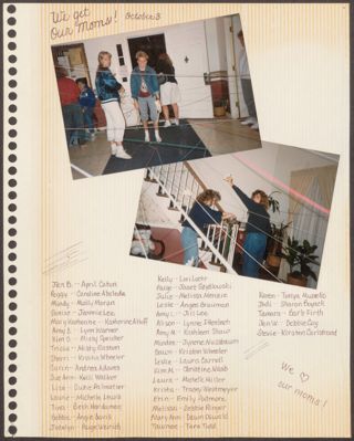 Epsilon Beta Chapter New Member Scrapbook, 1988-1989, Page 9