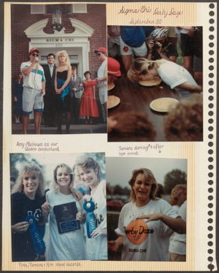 Epsilon Beta Chapter New Member Scrapbook, 1988-1989, Page 8