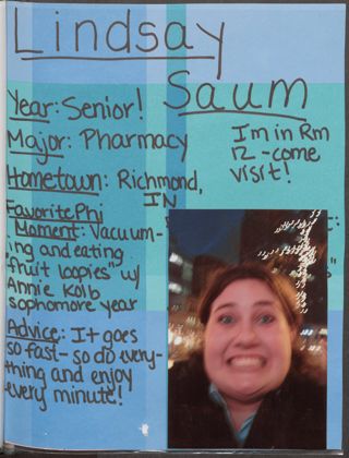 Epsilon Beta Chapter Meet the Members Scrapbook, 2007, Page 33