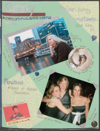 Epsilon Beta Chapter Meet the Members Scrapbook, 2007, Page 17