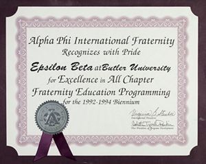 Fraternity Awards
