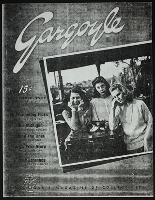 Gargoyle Cover Magazine Clipping, October 1941