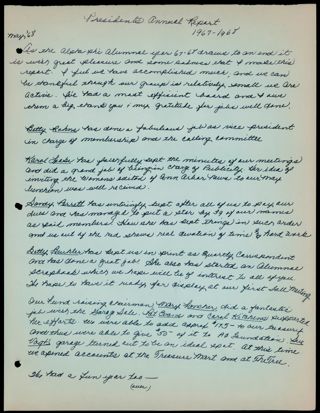 President's Annual Report, 1967-1968
