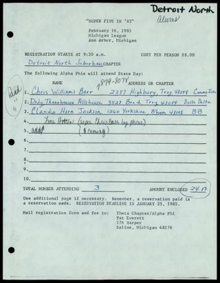 Super Five in '85 Form 10, January 25, 1985
