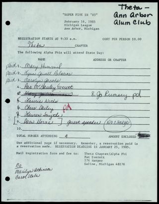 Super Five in '85 Form 3, January 25, 1985