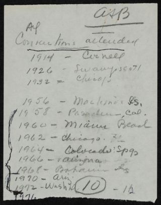Conventions Attended List