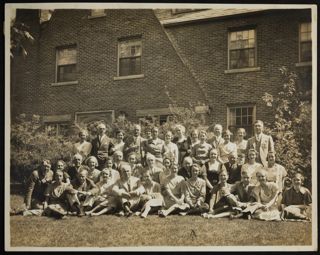 Theta Chapter Fathers' House Party Group Photograph, 1930