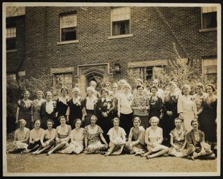 Theta Chapter Mothers' House Party Group Photograph, 1930