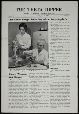 The Theta Dipper, Vol. 12, No. 1, March 1963
