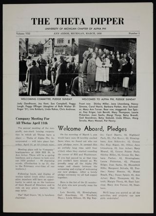 The Theta Dipper, Vol. 8, No. 1, March 1959