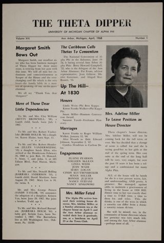 The Theta Dipper, Vol. 16, No. 1, April 1968