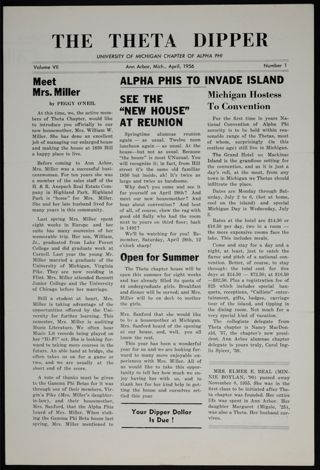 The Theta Dipper, Vol. 7, No. 1, April 1956