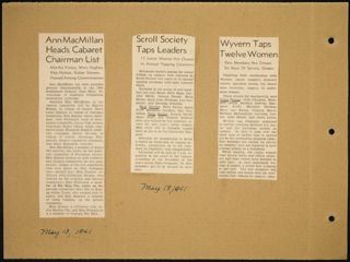 Theta Chapter Newspaper Clippings Scrapbook, Page 40