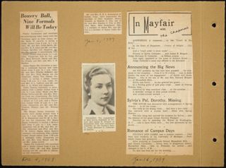 Theta Chapter Newspaper Clippings Scrapbook, Page 8
