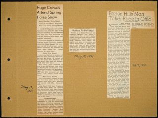 Theta Chapter Newspaper Clippings Scrapbook, Page 41